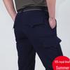 Men's Water-Repellent Quick-Dry Multi-Pocket Cargo Climbing Pants - Plus Size, Elastic, Outdoor Sports