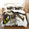 Anime Seraph of the End 3D Pattern Printed Design Bed Cover Kit Cartoon Duvet Covers Pillowcases Full Size Size Bedclothes Decoration Home Use