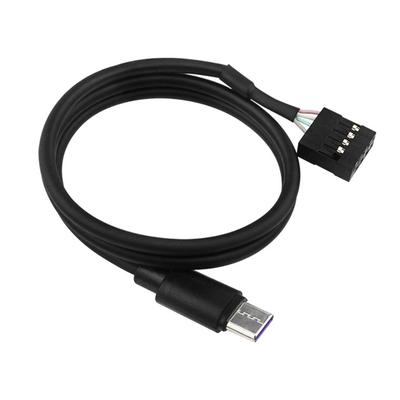 Cavo di Alimentazione USB 3.1 Tipo C ad Alta Velocità Con Connettori a 9 Pin per Schede Madri per Schermo Secondario PC Schermo LCD
