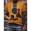 Instruments Guitar 3d Print T-shirt Men Women Fashion Short Sleeve T-shirt Kids Hip Hop Tops Tees Oversized Camiseta Summer Tops