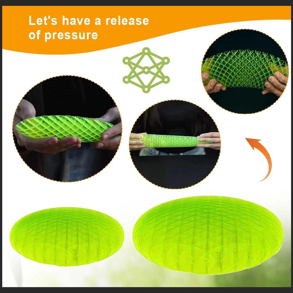 Non-Toxic Design Worm Big Fidget Toy 3D Printing Decompression Elastic Net Net Anti-Stress Adhd Stress Relief Elastic Toy For Kid Adult