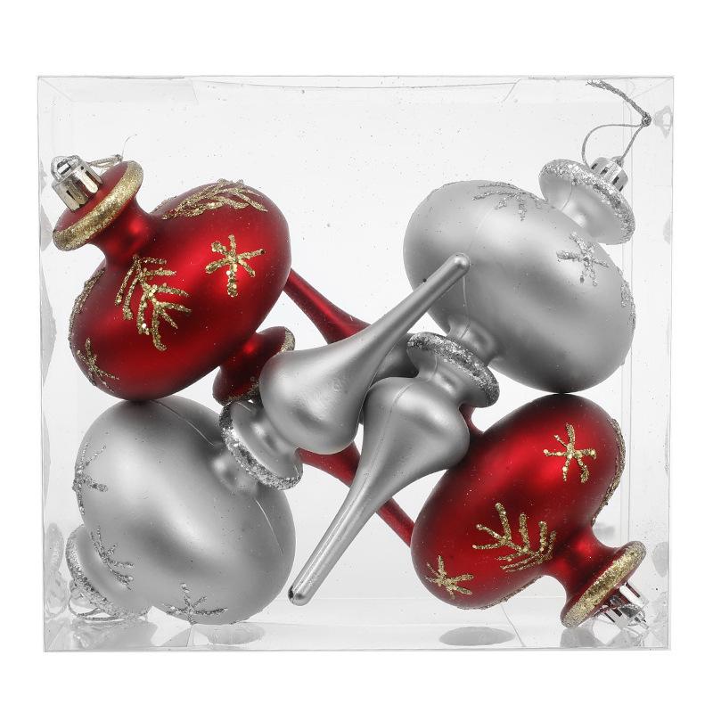Hand-Painted Flat Candy Christmas Tree Ornament Set