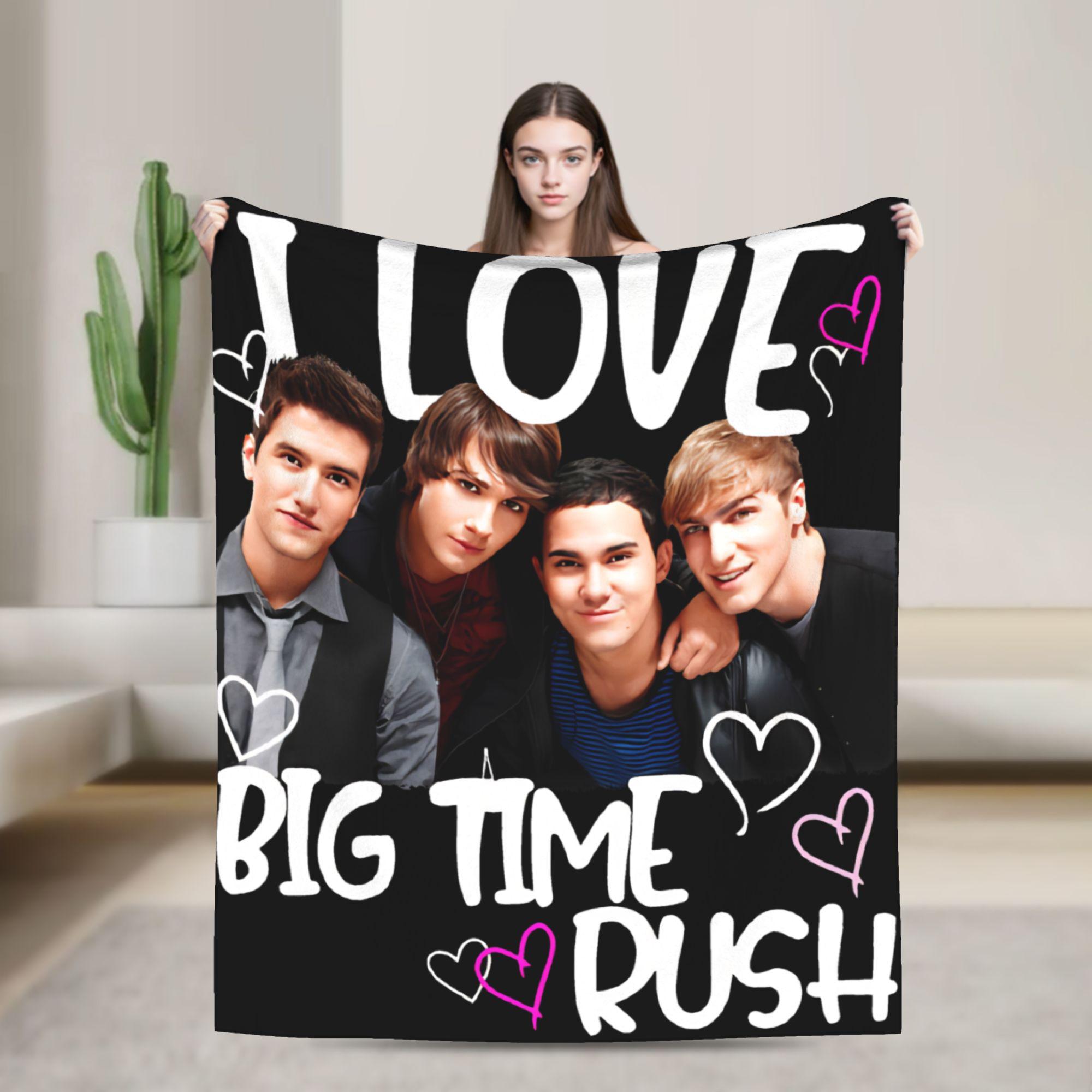 

Big Time Rush Band In Real Life Worldwide Tour Blanket Cozy Soft Throw Blankets for Sofa Multiple Sizes Plush Thin Quilt 30x40in