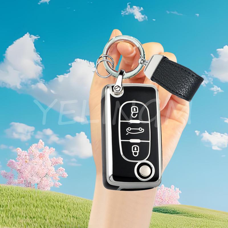 2 3 Button Tpu Key Case Cover For Peugeot Partner Tepee 207 307 308 407 For Citroen C-Crosser C3 C4 Picasso Berlingo Case Holder