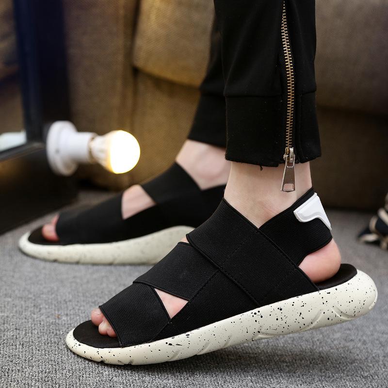 New Men's Stretch Upper Casual Sandals Men's Light Soft Sole Non-slip Open Toe Sandals Beach Leisure Sandals Sandalias De Hombre