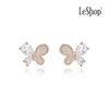 [LsSHOP] 14K Between Butterfly Earrings (Gold Plated)_LJ5092BRE