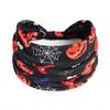 Halloween Print Headbands Women Girls Fashion Hair Bands Skull Vintage Cross Turban Bandage Bandanas Hairbands Hair Accessories