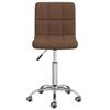 VidaXL Swivel Office Chair Brown Fabric