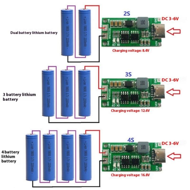 4s Lithiums Battery Charging Module Steps Up Boost Module Integrated Boost Circuit And MultiProtection Functions