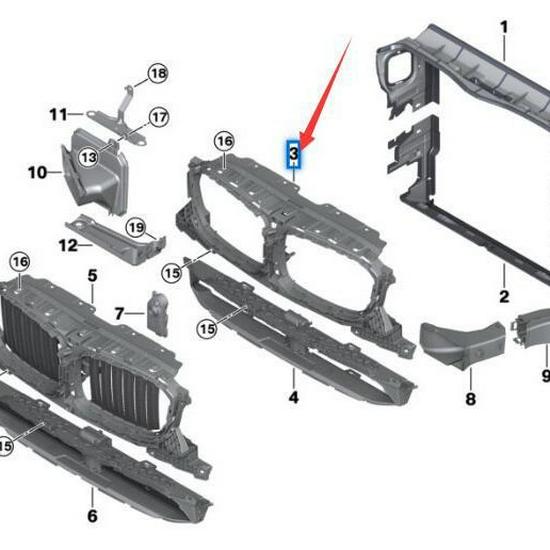 BMW X3/X4 G01/G02 Air Duct (51647397471)