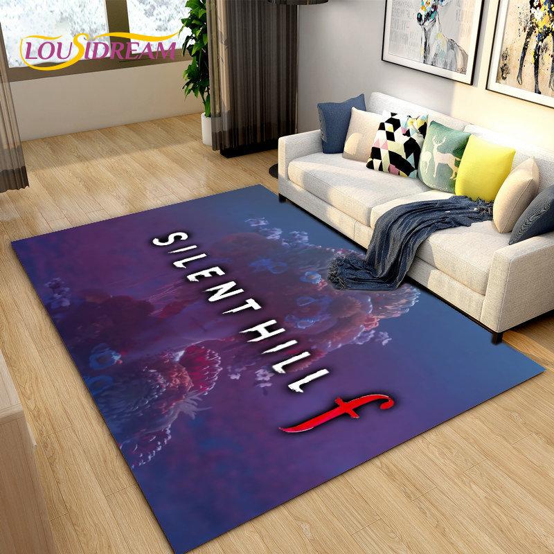 Silent Hill Horrorfilm Game Gamer Vloerkleed, Tapijt voor Woonkamer Slaapkamer Bank Deurmat Decoratie, Kinderen Antislip Vloermat