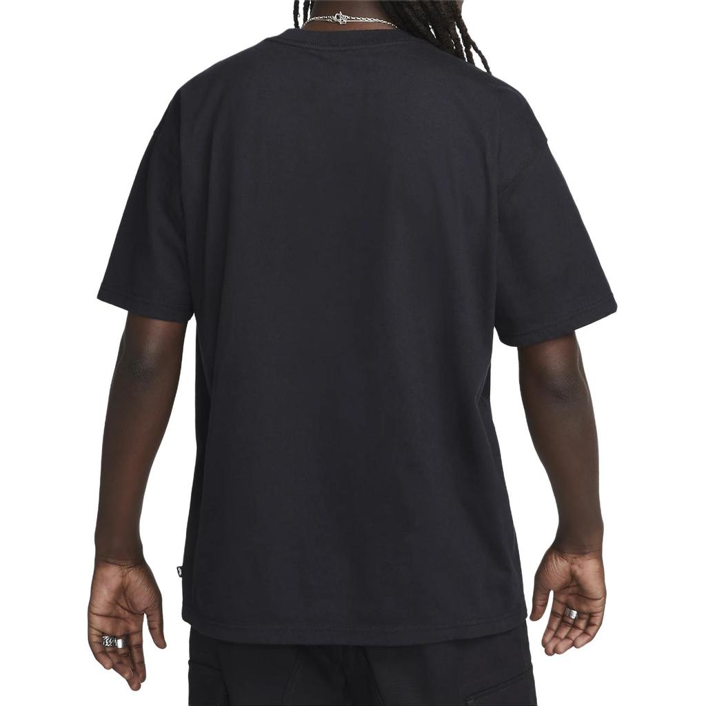 Nike T Shirts Men's Black Crew Neck Moderate Straight Fit DX9465-010