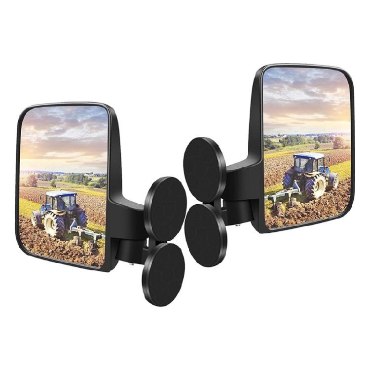 Adjustable Rearview Mirror Golf Cart Replacement Side Mirrors with Screws Gasket Magnetic Side Mirrors Easy Installation