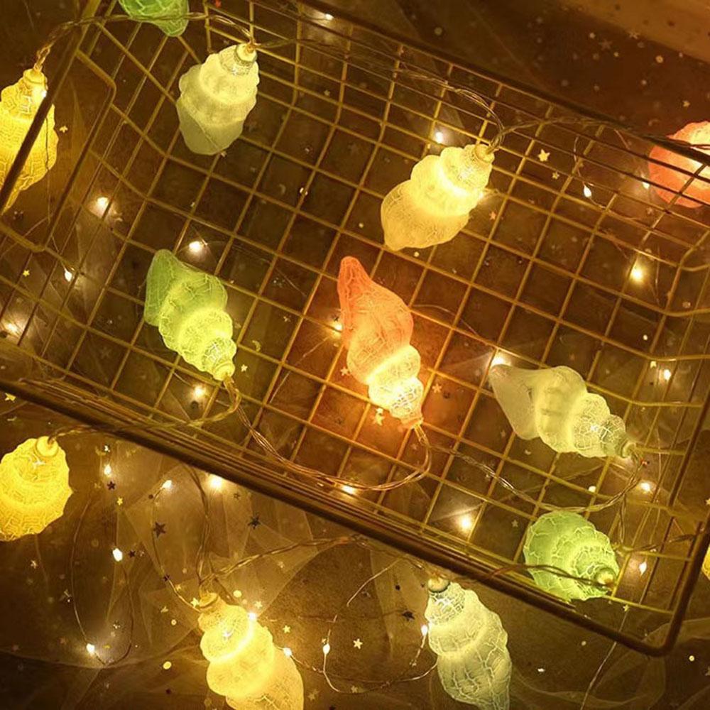 Crack Lights LED Lights Five-pointed Star Night Lights Conches Easter Egg Lights String Outdoor Camping Atmosphere Scene Setting