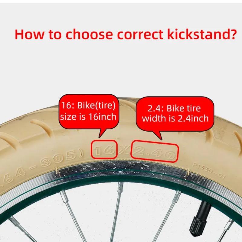 Kids Bike Kickstand Heavy Duty Parking Stand for Children Bicycle 12 14 16 18 20 Inch Adjustable Stable