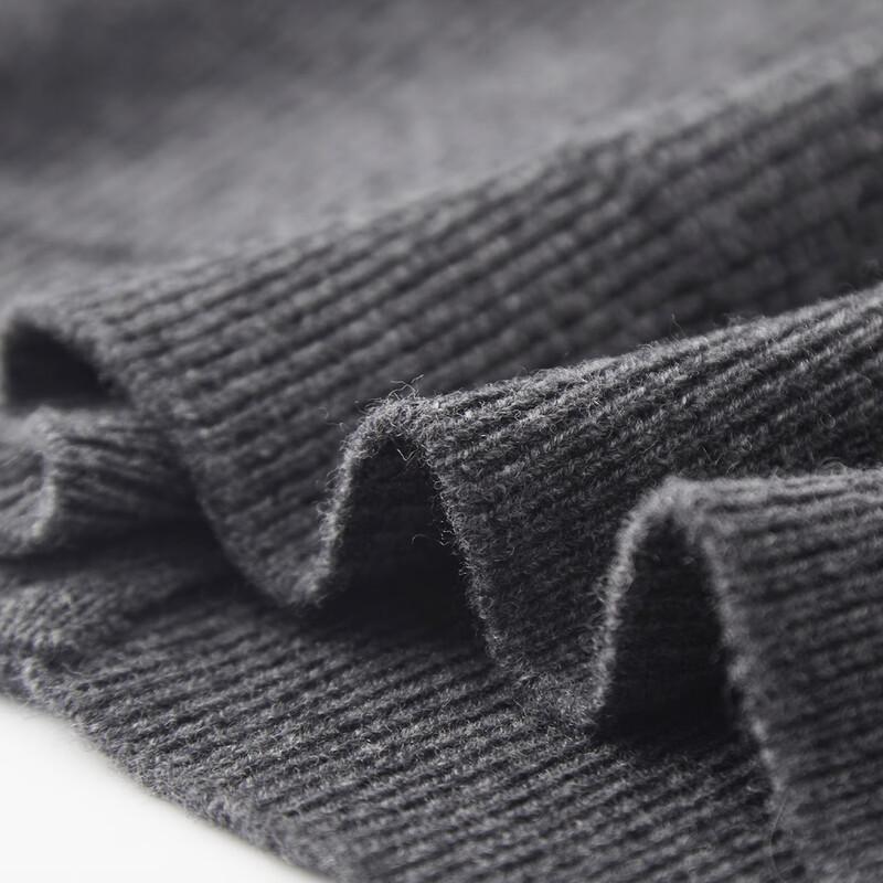 Shanshan Men's Thick Pure Wool Zipper Stand Collar Cardigan