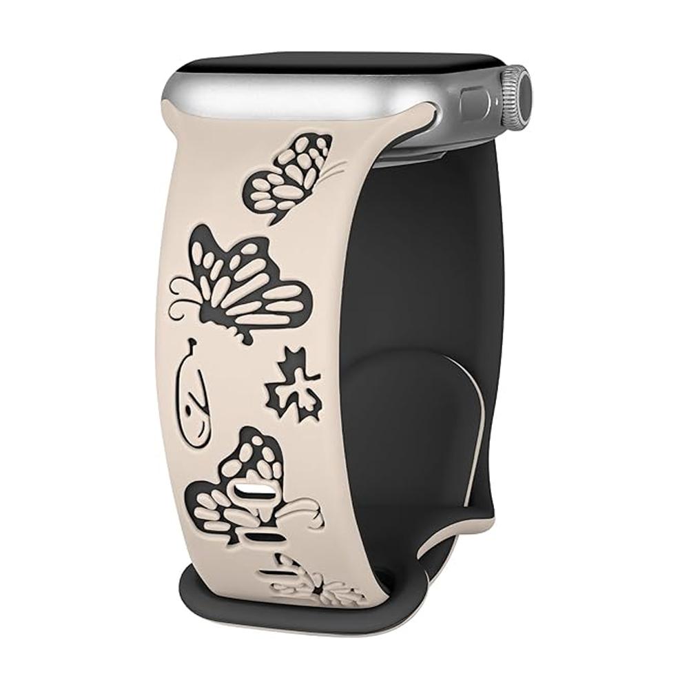 Engraved Straps For Apple Watch Band 46mm 42mm 44mm 45mm 40 41mm 49mm correa bracelet iwatch Series 11 10 9 8 7 6 5 Ultra 3 SE