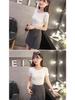 Women's Slim Fit Round Neck Short Sleeve Summer Knit T-Shirt - Solid Color