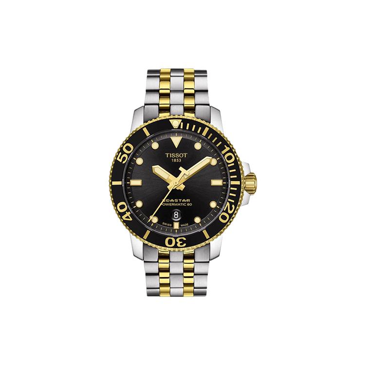 

TISSOT Men s Starfish Collection Watch T120.407.22.051.00 Black Gold Watch Case