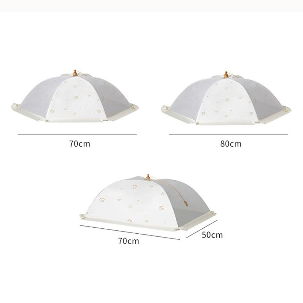 Foldable Food Net Umbrella Shape Dish Tent Anti Mosquito Mesh Food Cover  Kitchen