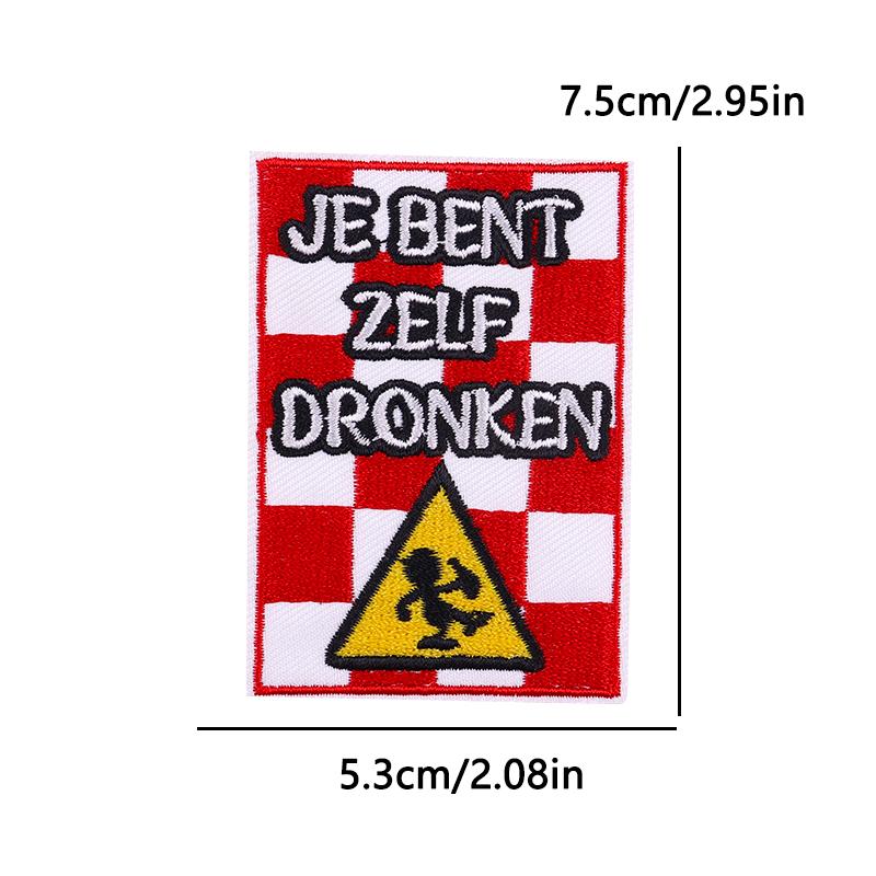 5pcs /Set Brabant Emblem Full Embroidered Patch Iron On Patches For Clothing Frog Carnival For Netherland Patches On Clothes 