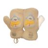 3D Animal Plush Gloves Winter Warm Gloves for Kids Teens Hand Warmers Furry Mittens Coldproof Windproof Cycling Handwear