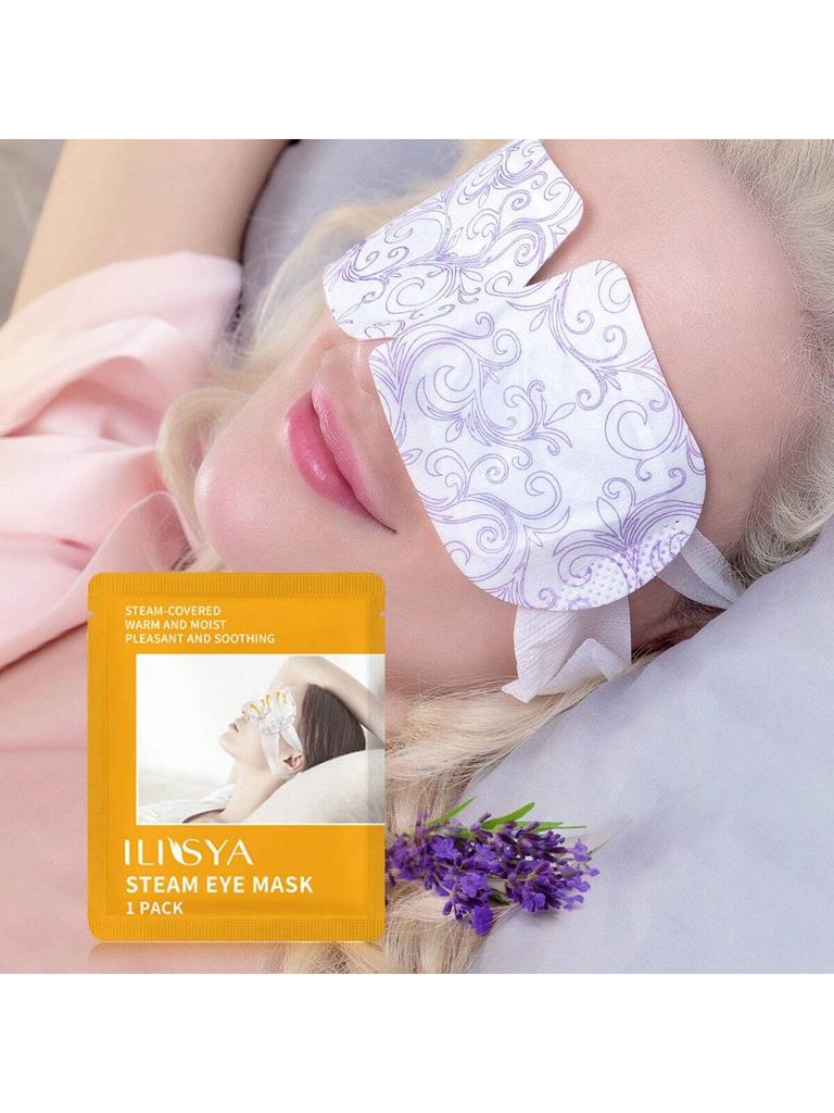 1pc Disposable Lavender Steam Eye Mask, Suitable For Men And Women To Relieve Eye Fatigue Sleep Eye