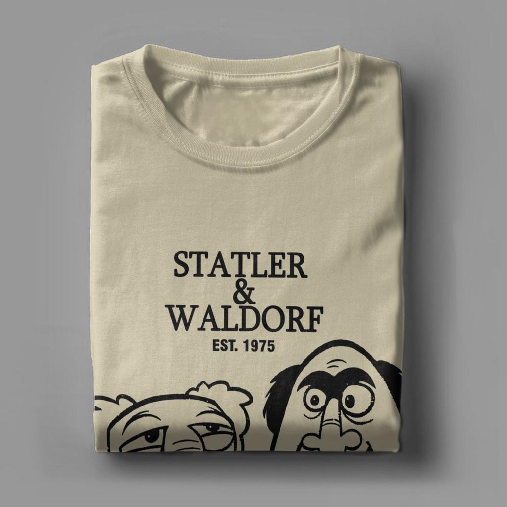 Statler Und Waldorf Herren T-Shirts Humorvolle T-Shirts Kurzarm Rundhals T-Shirt Baumwolle Geschenkidee Kleidung