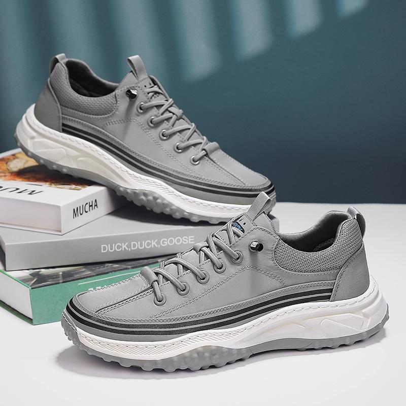 Vysoce kvalitní pánská kožená ležérní obuv outdoorová turistická obuv protiskluzová odolná proti opotřebení pánská turistická obuv prodyšná