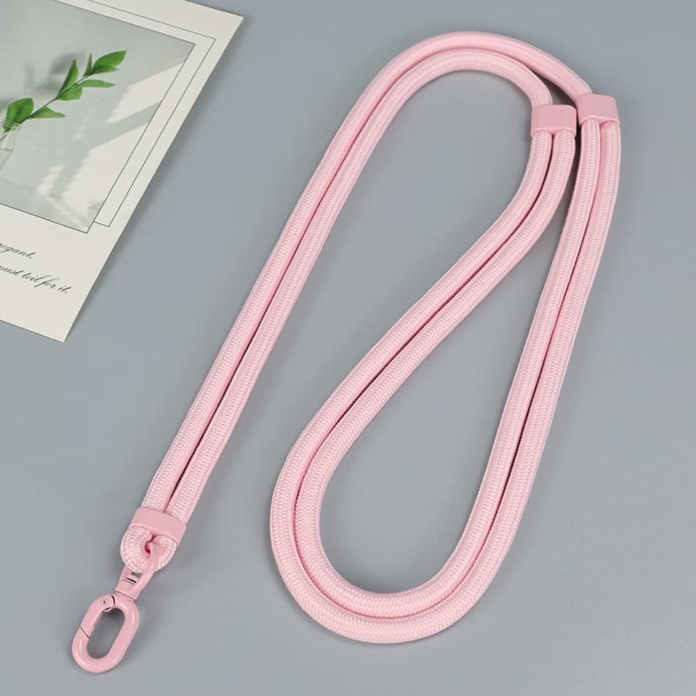 Macaron Thick Rope Phone Lanyard - Adjustable 7-8mm Climbing Gasket for Shoulder, Back, or Neck