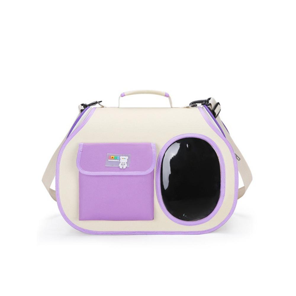 

Large Capacity Pet Shoulder Bag Fashionable Cat Backpack Wear-resistant Dog Carrier Bag Kitten фиолетовый