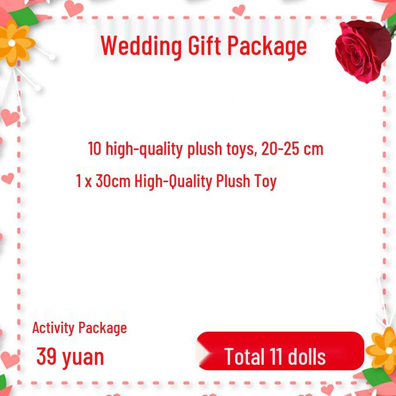 

Wedding Toss Plush Doll Gift - Perfect for Claw Machines and Decorations Random Style