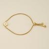 Stainless Steel Shell Clover Letter Bracelet Unique Design Fashionable Wrist Jewelry for Women