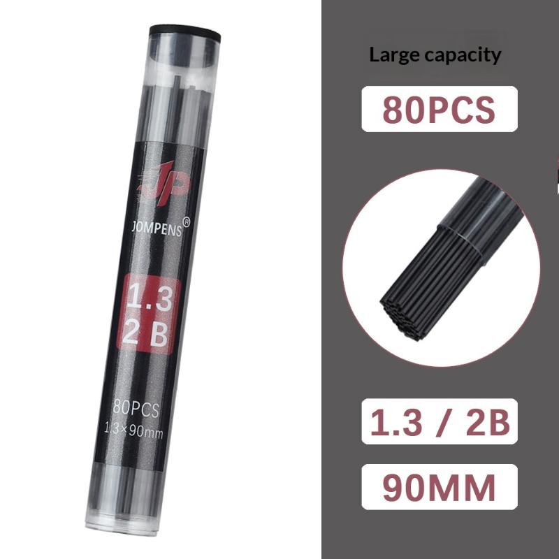 1Box Large Capacity Round Tube Packaging Mechanical Pencil Lead 2B 0.5 0.7 0.9 1.3 2.0Mm Lead Drawing Writing Stationery
