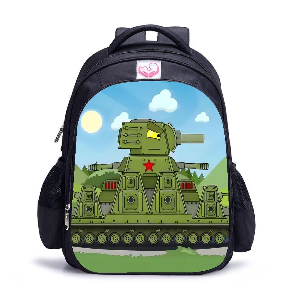 World of Tanks Schoolbag: Kids' Large Capacity Casual Backpack in Three Sizes