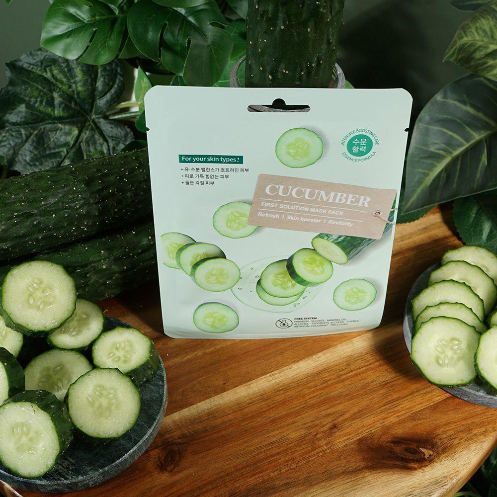 

BEUMJRYE Cucumber Mask Pack for Exfoliated Skin, Moisture Protection, 10 Pack