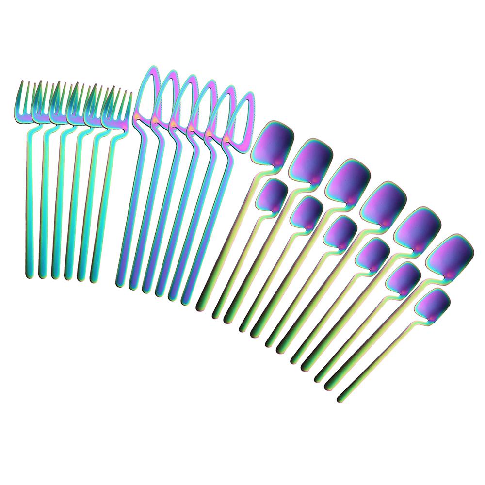 24 szt. Czarne matowe zastawy stołowe zestaw sztućców 304 nóż stołowy ze stali nierdzewnej widelec zestaw łyżek sztućce kuchenne zastawa stołowa zestaw imprezowy