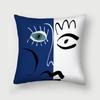 Office Living Room Home Pillowcase Abstract Blue Flower Pillowcase Car Ornaments