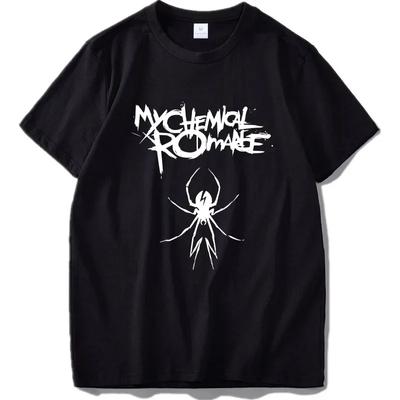 Tricou My Chemical Romance Imprimare cu litere Tricou la modă pentru bărbați și femei Tricou hip hop Top haine negre