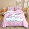 Unicorn Duvet Cover Set Starry Sky Unicorn Bedding Set Full Queen SizeDreamy Unicorn Theme Girly Comforter Cover Set For Girls