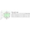 Durable 4 6 8 inch Deck Inspection Access ABS Screw Out Deck Plate Round Non Slip Hatch Cover Boat Yacht Marine Accessories