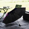 Moonlit Graveyard Undertaker Umbrella 8-Frame for Travel, Camping, Casual Lightweight Portable Umbrella, Essential for Every Family Holidays Gift