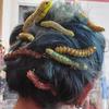 12Pcs Creative Caterpillars Resin Hair Clip For Punk Event Gothic Styles Hair Barrettes for Women Teens Halloween Event