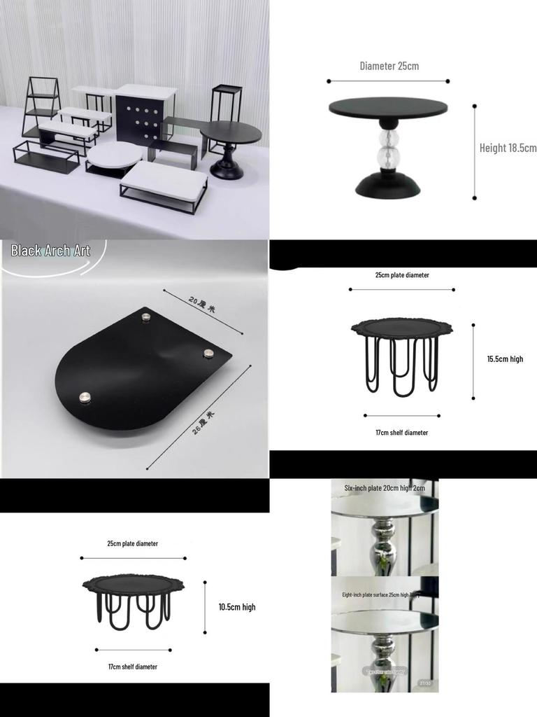 Silver Dessert Display Stand for Corporate Coffee Break and Afternoon Tea