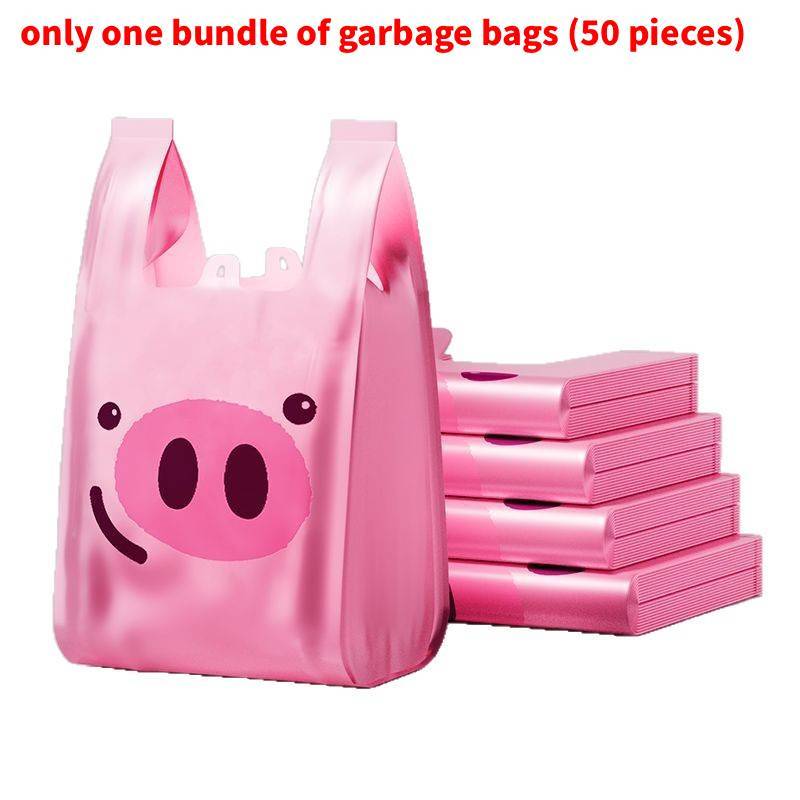 Pe Waste Bag Vest Style Heavy Duty Kitchen Trash Bags For Home Use
