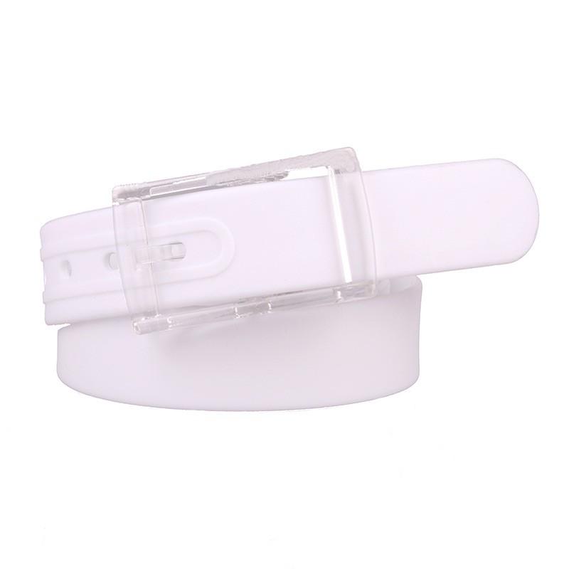 Silicone Belt Men Women - Plastic Buckle Candy Color Scented Waistband Casual Adjustable Fashion Accessory