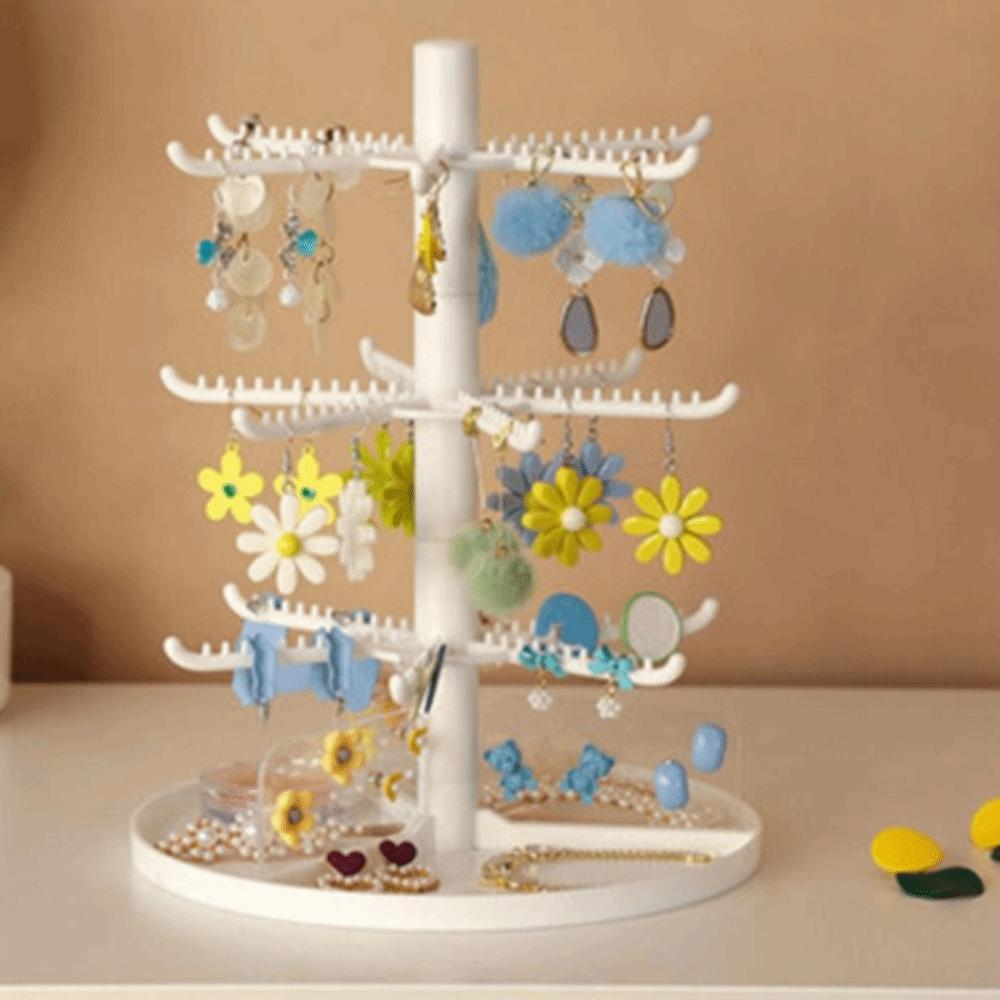 Draaiend Halskettingrek Afneembaar Sieraden Displayrek Oorbellenhouder Standaard Ringen Huisrek