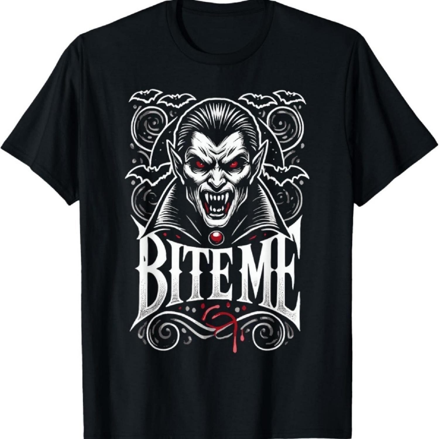 

Lazy Halloween Costume Vampire Fangs Dracula Wannabe T-Shirt XXXXXL чорний