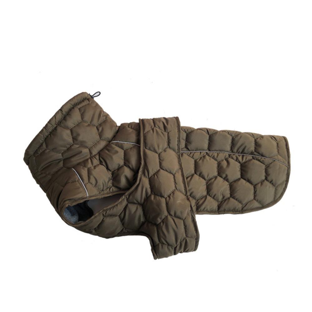 

High-neck Design Dog Vest Jacket Fleece Lining Dog Turtleneck Dog Winter Coat Medium Large Dogs M зелений