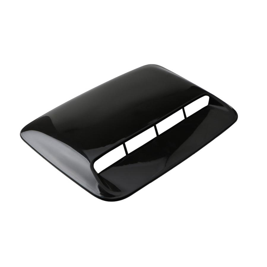 Glossy Black ABS Car Air Flow Intake Hood Scoop Vent Bonnet Decorative Cover Uni